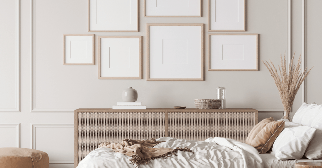 Elevate your space with art and mirrors on the walls