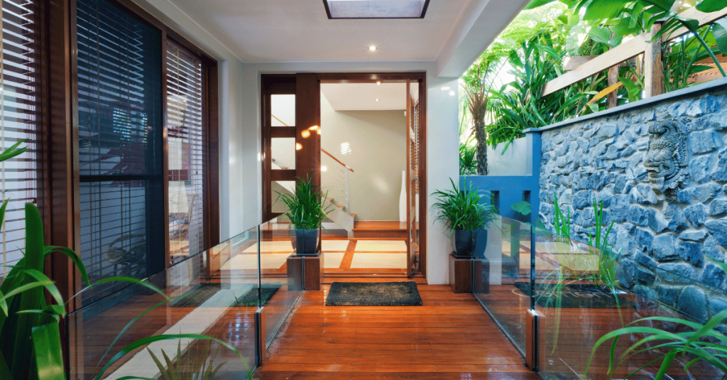 Styling open shelving with greenery for a designer touch